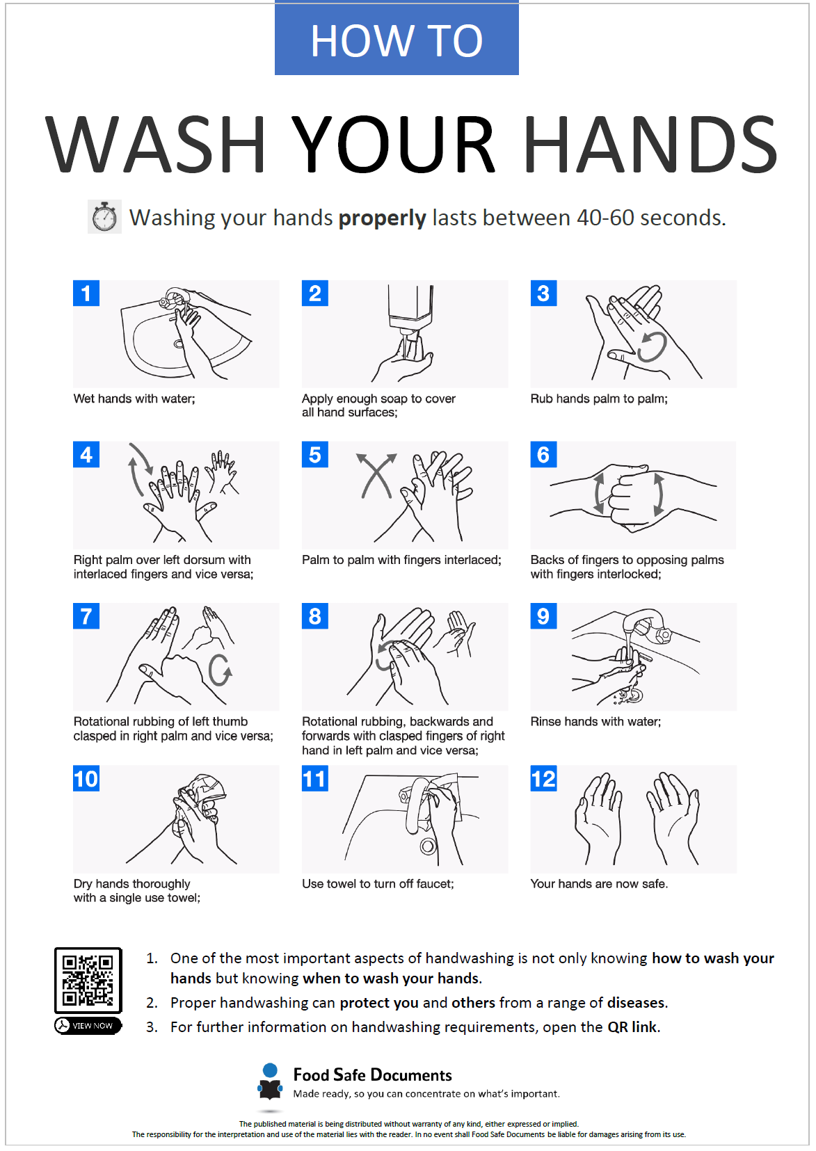 How to wash your hands - Food Safe Documents how-to-wash-your-hands-food-safe-documents