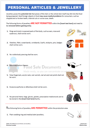 Personal Articles and Jewellery