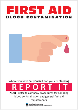 First Aid - Blood Contamination