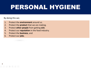 Personal Hygiene